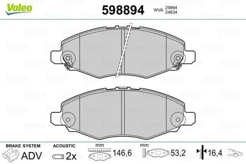 VALEO 598894 SBB-Satz PREMIUM