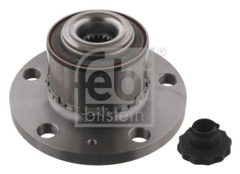 FEBI BILSTEIN 32558 Radlagersatz mit Radnabe, ABS-Impulsring und Achsmutter für VW-Audi