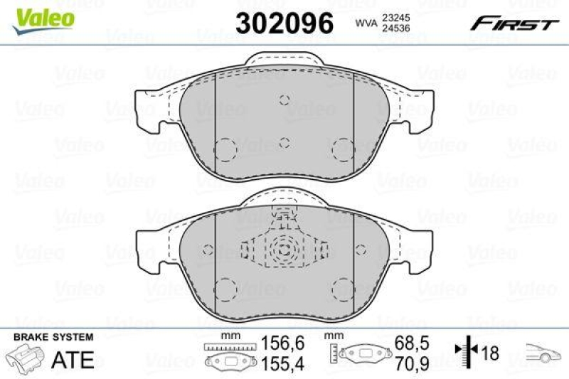 VALEO 302096 SBB-Satz FIRST