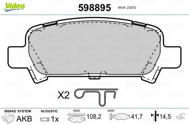 VALEO 598895 SBB-Satz PREMIUM