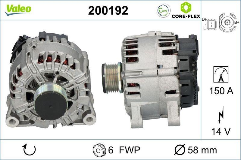 VALEO 200192 Generator - CORE-FLEX - CITROEN Berl