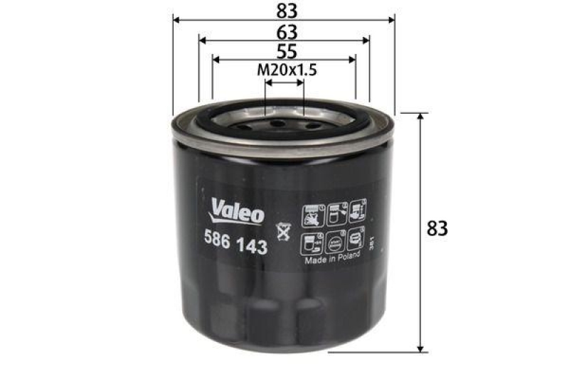 VALEO 586143 Filter