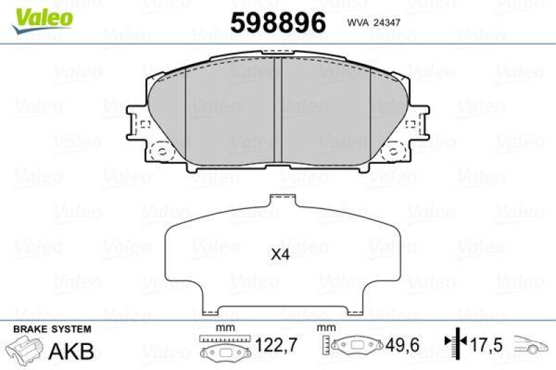 VALEO 598896 SBB-Satz PREMIUM