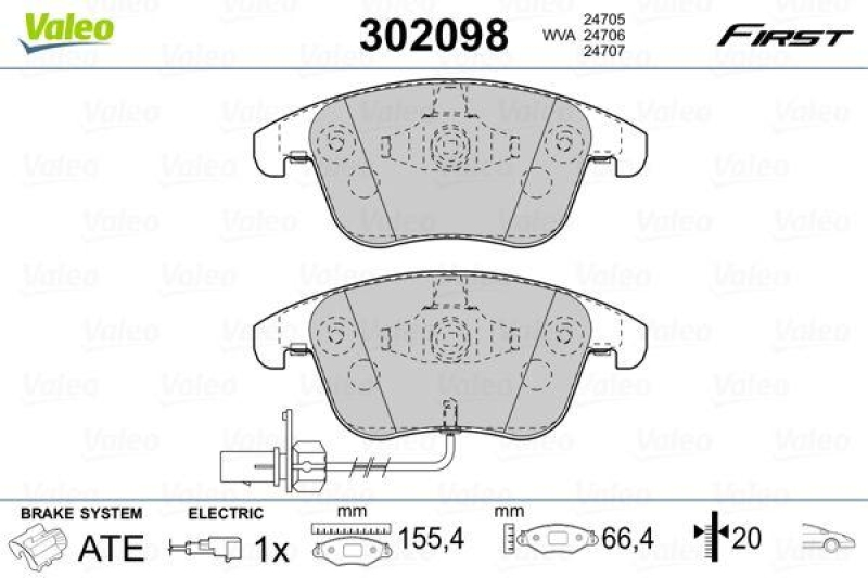 VALEO 302098 SBB-Satz FIRST