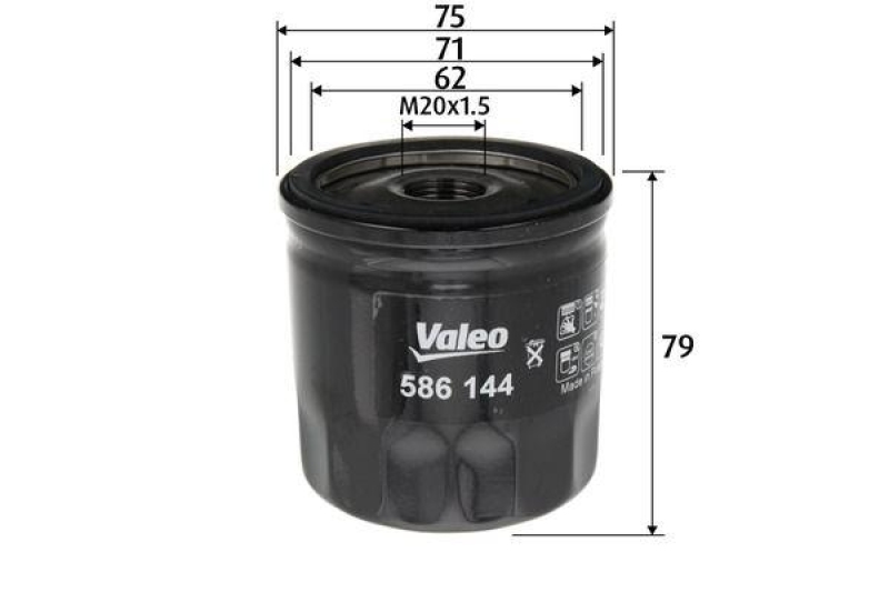 VALEO 586144 Filter