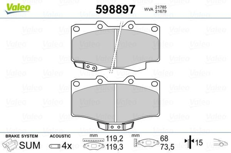 VALEO 598897 SBB-Satz PREMIUM