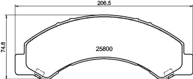 HELLA 8DB 355 037-711 Scheibenbremsbelagsatz