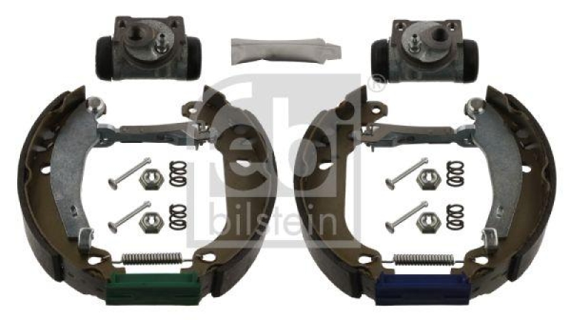 FEBI BILSTEIN 37229 Bremsbackensatz mit Anbaumaterial für Renault