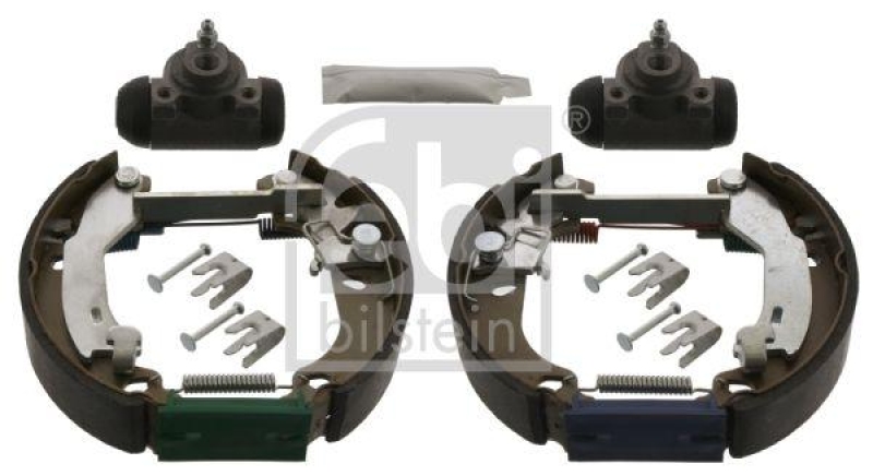 FEBI BILSTEIN 38748 Bremsbackensatz mit Anbaumaterial für Fiat