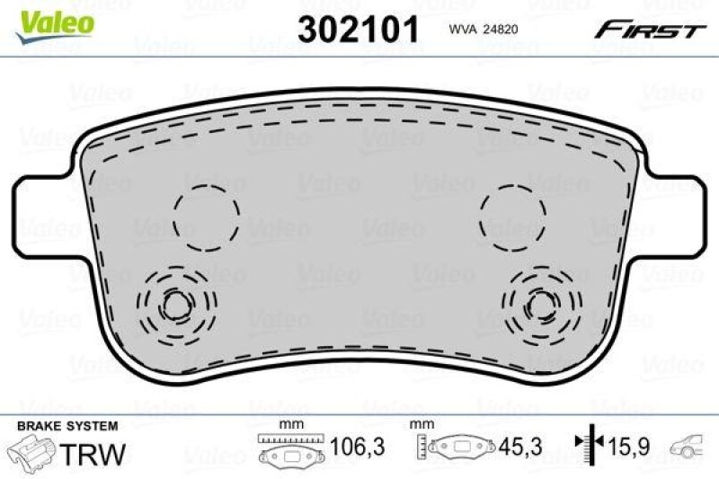 VALEO 302101 SBB-Satz FIRST