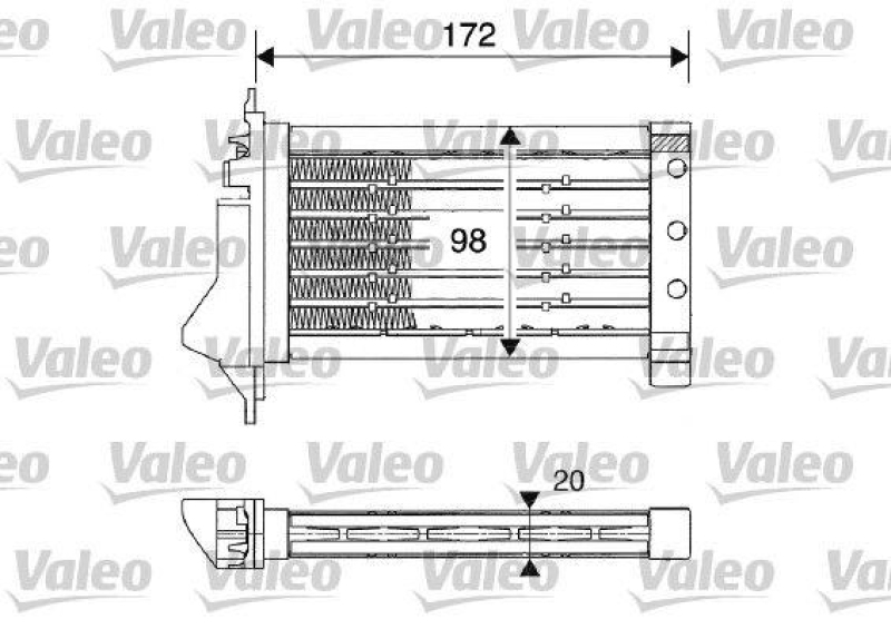 VALEO 812249 Wärmetauscher NISSAN Micra III