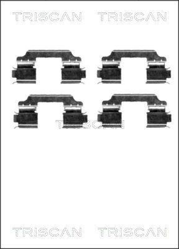 TRISCAN 8105 231598 Montagesatz, Scheibenbremsbelag für Mercedes