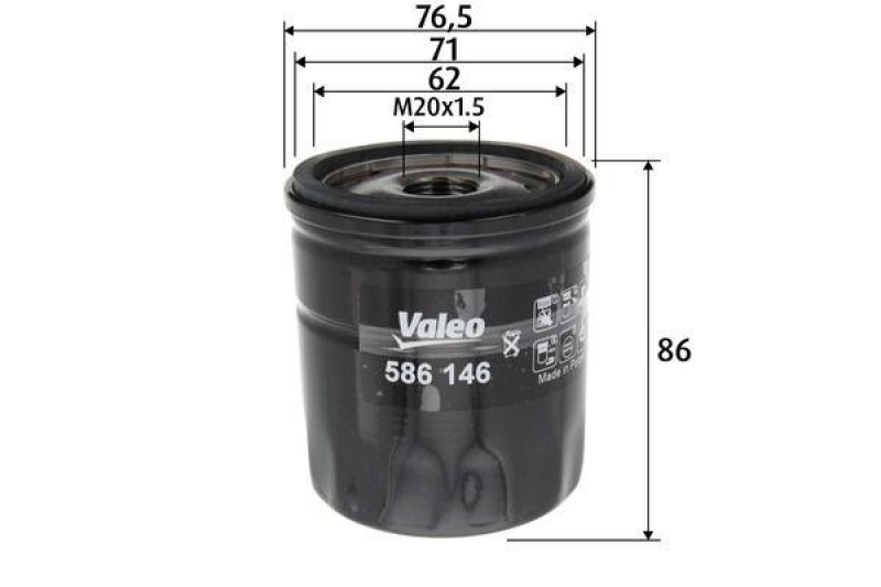 VALEO 586146 Filter