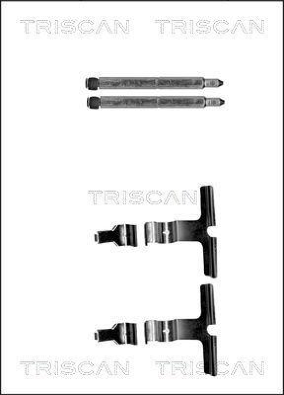 TRISCAN 8105 231600 Montagesatz, Scheibenbremsbelag für Mercedes