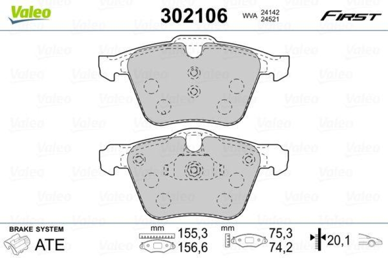 VALEO 302106 SBB-Satz FIRST