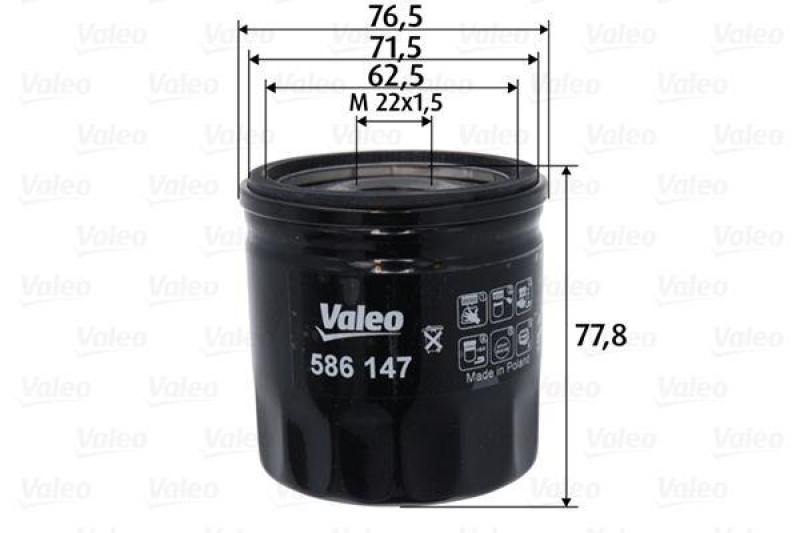 VALEO 586147 Filter