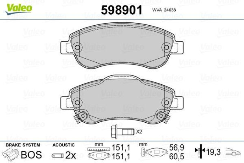 VALEO 598901 SBB-Satz PREMIUM