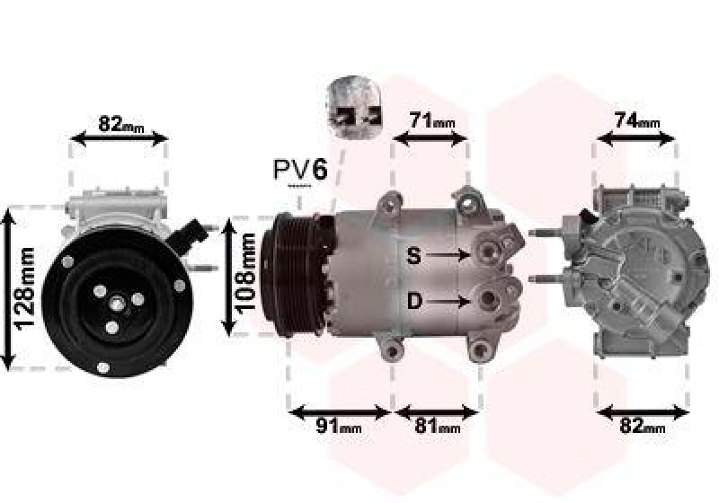 VAN WEZEL 1800K498 Klimakompressor