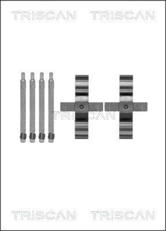 TRISCAN 8105 231611 Montagesatz, Scheibenbremsbelag für Mercedes