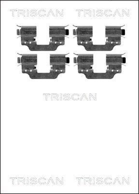 TRISCAN 8105 231597 Montagesatz, Scheibenbremsbelag für Mercedes