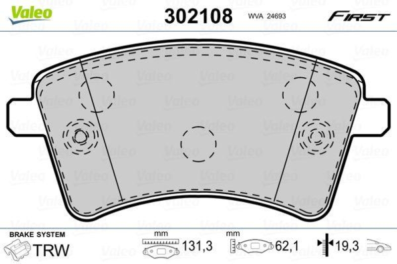 VALEO 302108 SBB-Satz FIRST