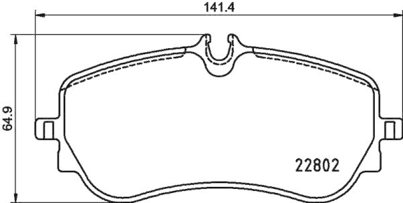 HELLA 8DB 355 037-751 Scheibenbremsbelagsatz