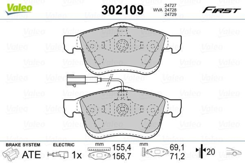 VALEO 302109 SBB-Satz FIRST