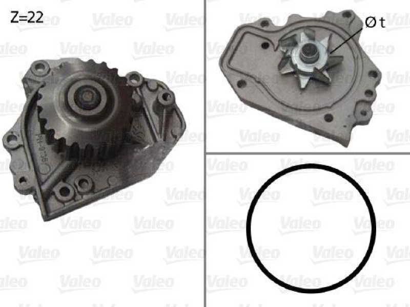 VALEO 506680 Wasserpumpe HONDA HONDA CIVIC 1.6 16V.9