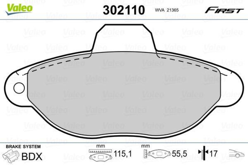 VALEO 302110 SBB-Satz FIRST