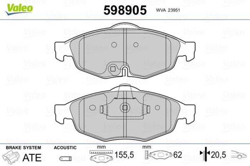 VALEO 598905 SBB-Satz PREMIUM