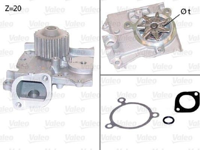 VALEO 506685 Wasserpumpe KIA, MAZDA KIA SPORTAGE