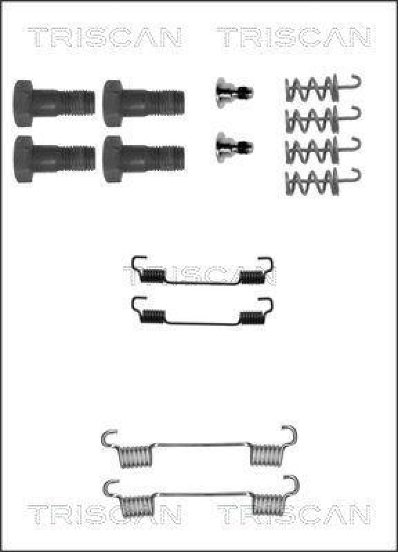 TRISCAN 8105 232555 Montagesatz F. Bremsbacken, Handbremse für Mercedes W140