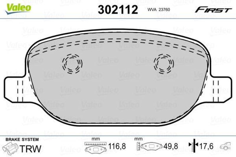 VALEO 302112 SBB-Satz FIRST