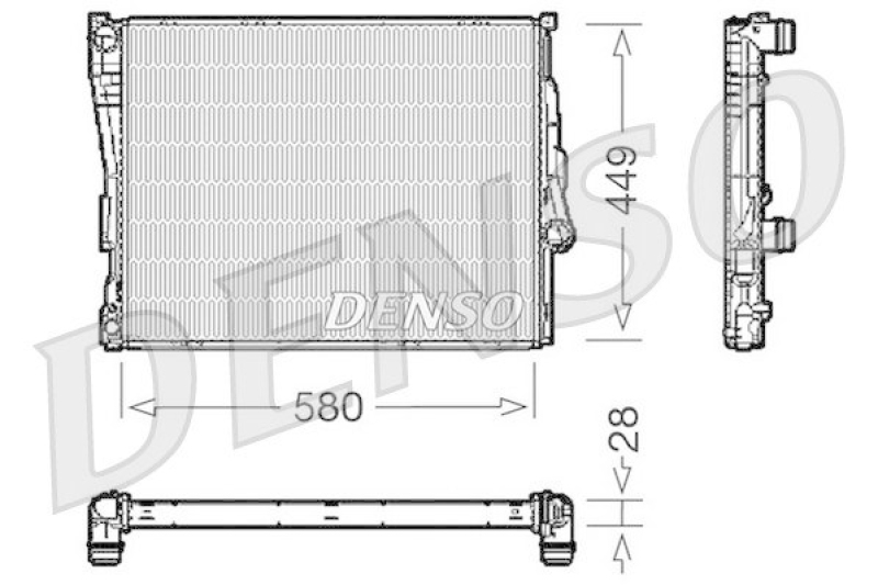 DENSO DRM05069 Kühler BMW 3 Compact (E46) 316 ti (2001 - 2005)