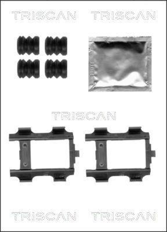 TRISCAN 8105 231610 Montagesatz, Scheibenbremsbelag für Mercedes