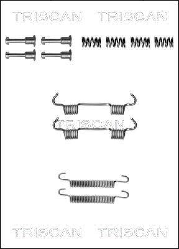 TRISCAN 8105 112583 Montagesatz F. Bremsbacken, Handbremse für Bmw