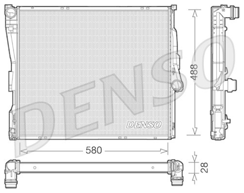 DENSO DRM05090 Kühler BMW X3 (E83) 2.0 d (2004 - )