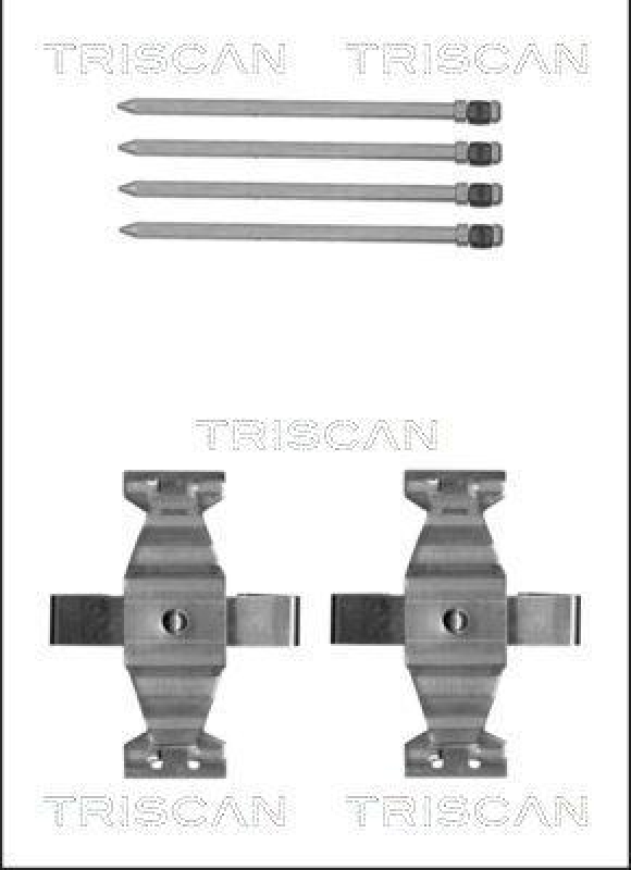 TRISCAN 8105 231613 Montagesatz, Scheibenbremsbelag für Mercedes