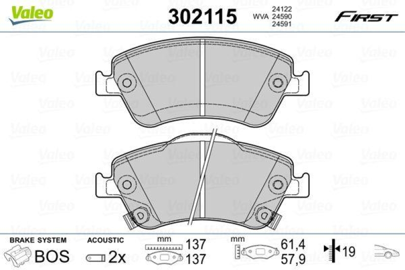 VALEO 302115 SBB-Satz FIRST