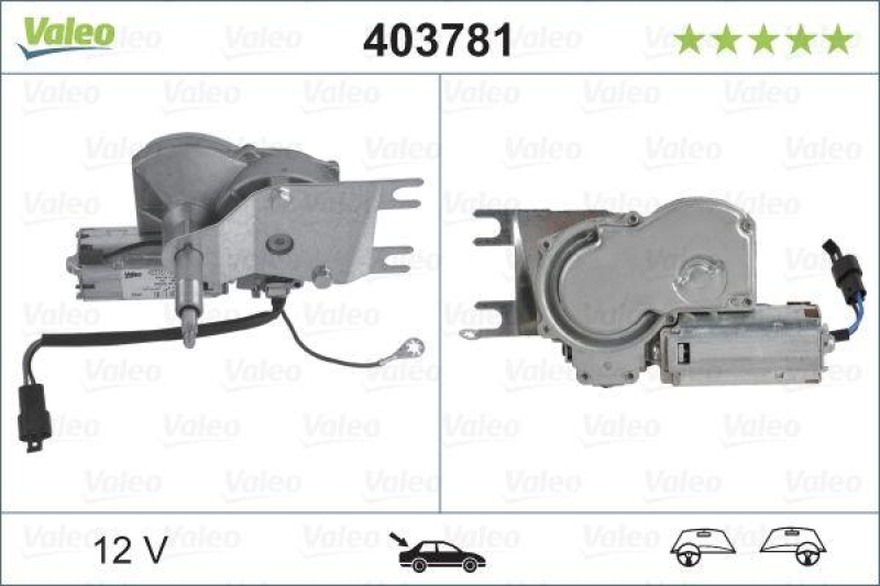 VALEO 403781 Wischermotor Heck