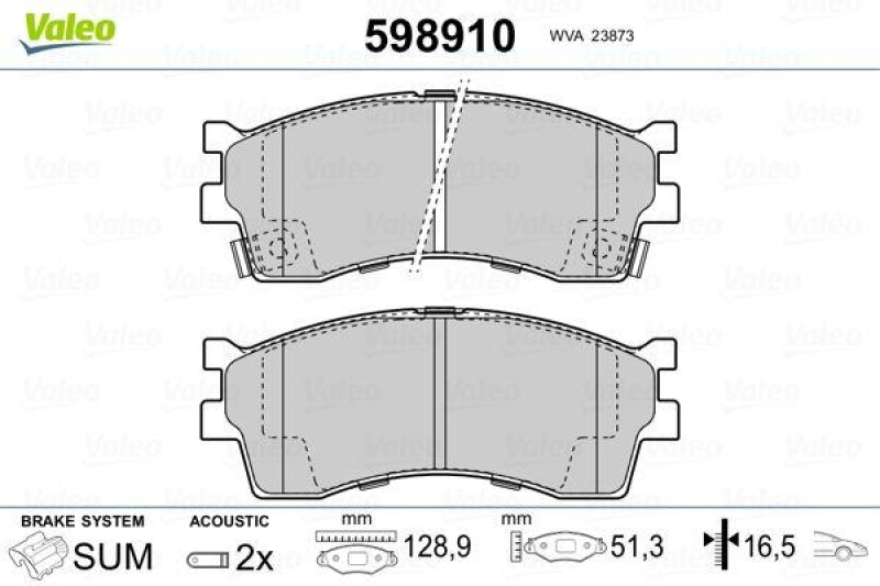 VALEO 598910 SBB-Satz PREMIUM