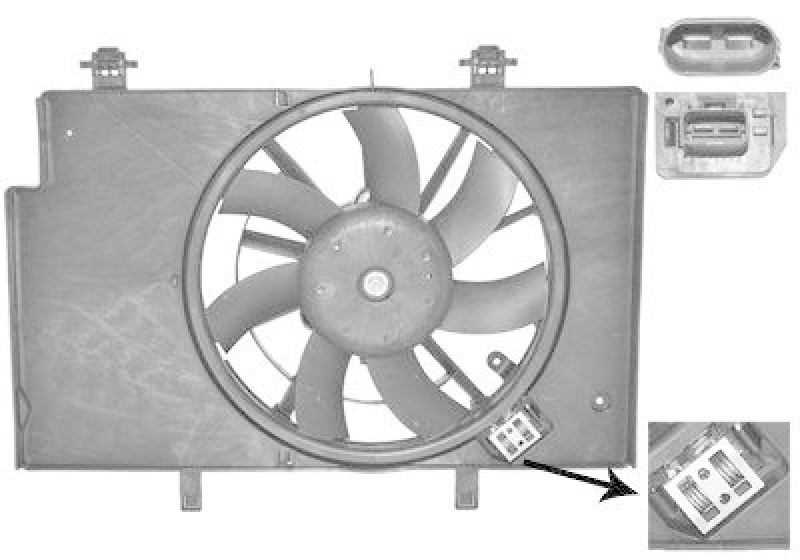 VAN WEZEL 1807749 Kühlerlüfter