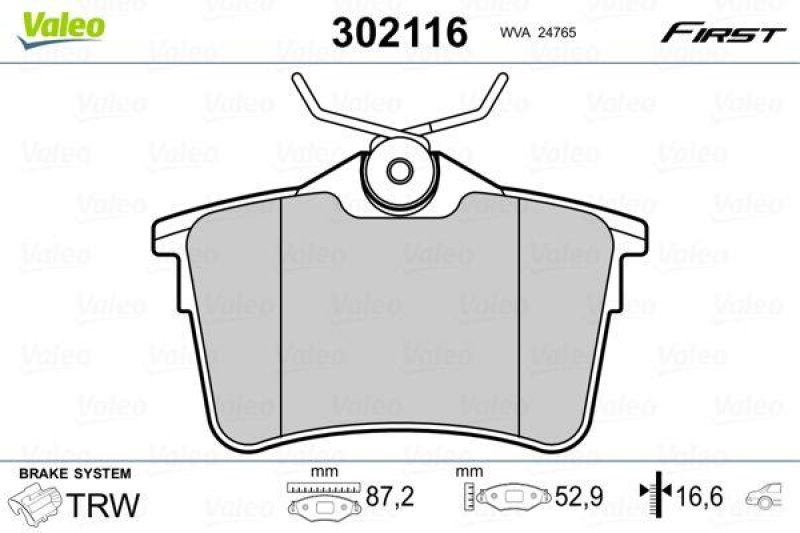 VALEO 302116 SBB-Satz FIRST