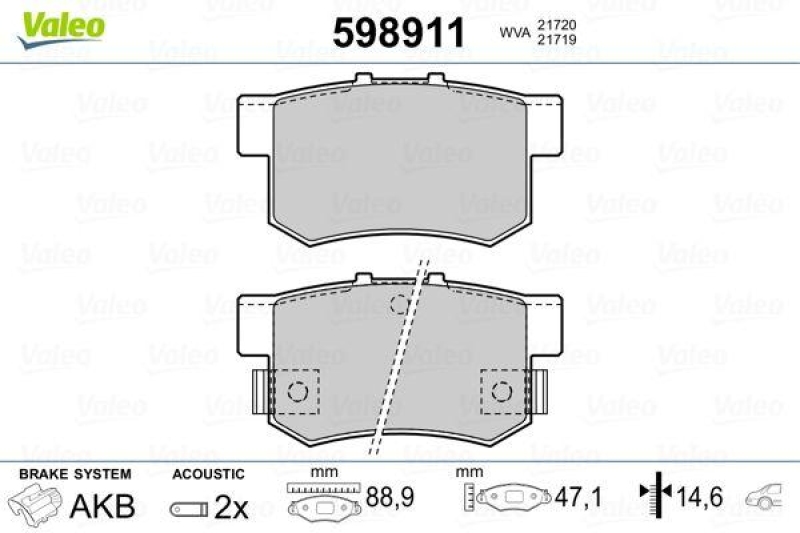 VALEO 598911 SBB-Satz PREMIUM