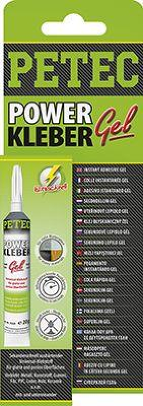 PETEC 93720 Power Kleber Gel Sekundenklebstoff 20g