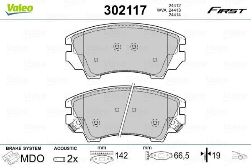 VALEO 302117 SBB-Satz FIRST