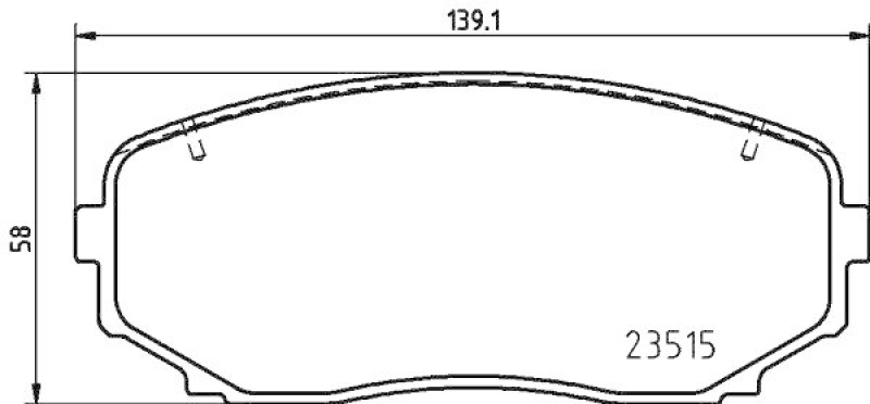 HELLA 8DB 355 037-911 Scheibenbremsbelagsatz