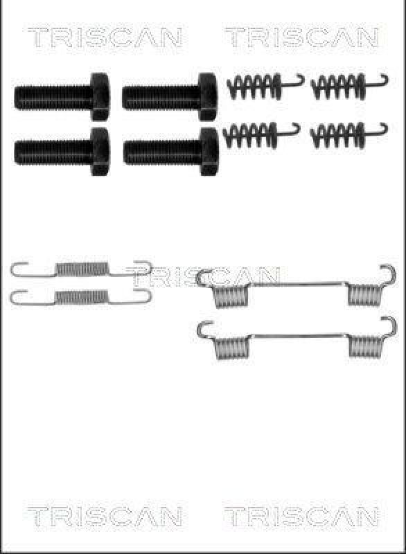 TRISCAN 8105 232561 Montagesatz F. Bremsbacken, Handbremse für Mercedes