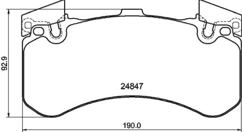 HELLA 8DB 355 015-991 Bremsbelagsatz Scheibenbremse