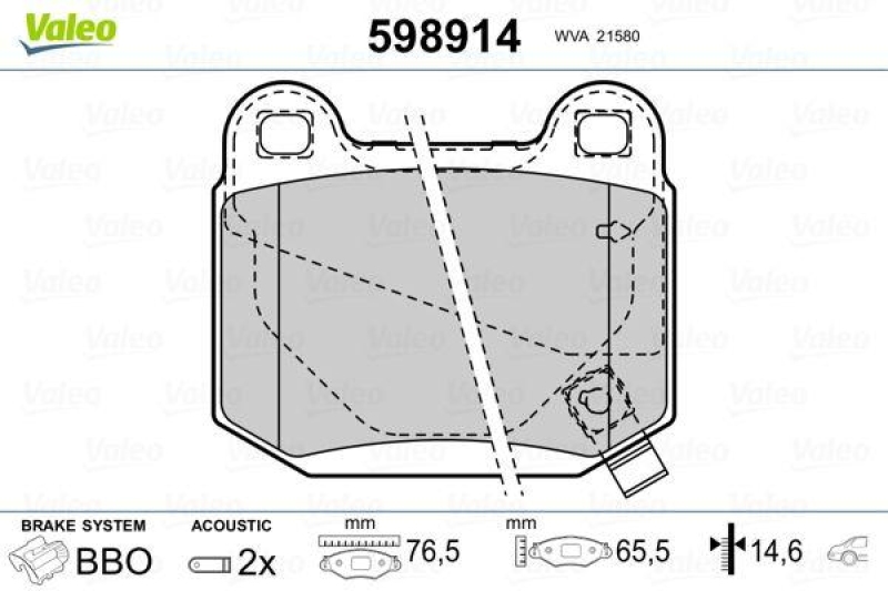 VALEO 598914 SBB-Satz PREMIUM